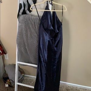 Cowl neck midi dress